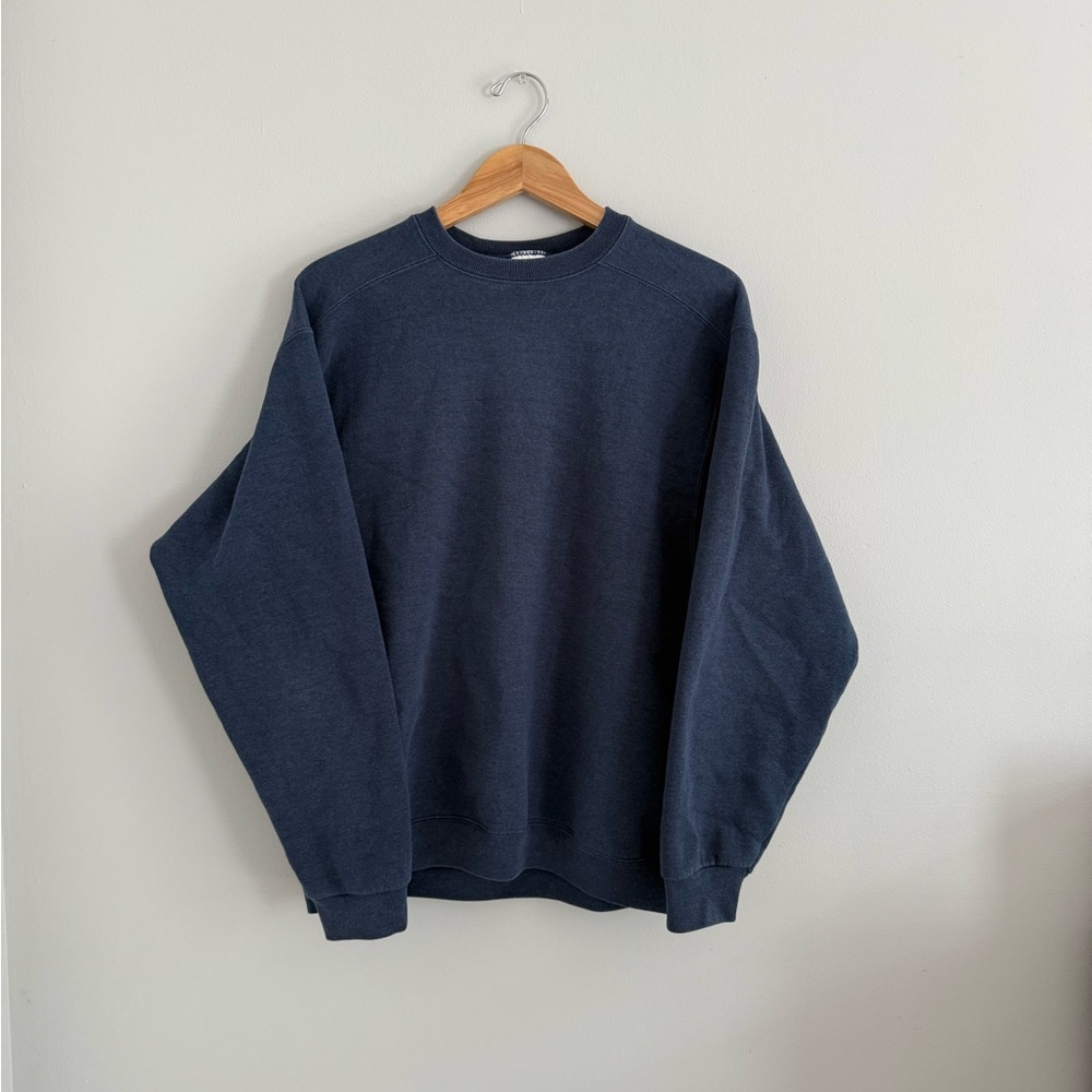 Wilson Tennis Blue Crewneck Sweater Relaxed Fit